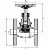 Bronze gate valve with PTFE valve ring | KP-515